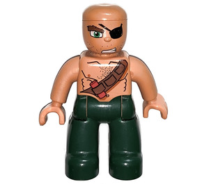 LEGO Pirate with Bald Head Duplo Figure
