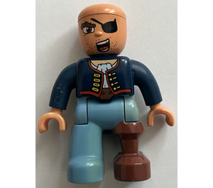 LEGO Pirat med Blå Ben Duplo figur