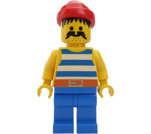 LEGO Pirat med Mustasch Minifigur