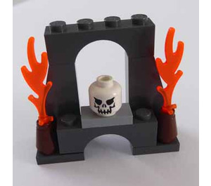 LEGO Pirates Advent kalender 6299-1 Subset Day 23 - Brick Arch with Fire and Skull