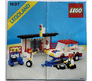 LEGO Pitstop and Crew Set 1497 Instructions