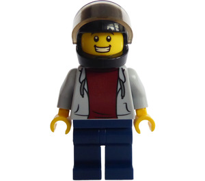 LEGO Pizza Delivery Biker Minifiguur