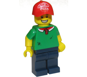 LEGO Pizza Delivery Man minifiguur