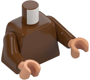 LEGO Plain Torso with Reddish Brown Arms and Flesh Hands (973 / 88585)