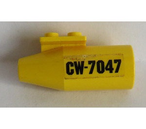 LEGO Vliegtuig Straalmotor met CW-7047 Sticker (4868)