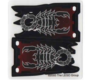 LEGO Plast Flags s Scorpion Print