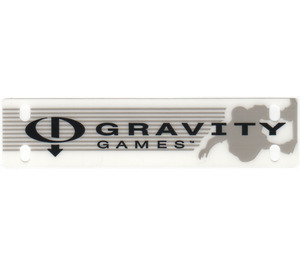 LEGO Plastic Rectangle with Black 'GRAVITY GAMES'