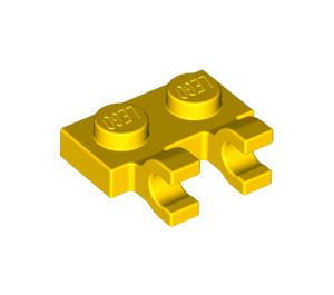 LEGO Plaat 1 x 2 met Horizontaal Clips (clips met platte voorkant) (60470)