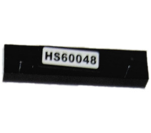 LEGO Plate 1 x 4 with Two Studs with 'HS60048' Sticker without Groove (92593)