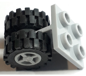 LEGO Platte 2 x 2 mit Medium Stone Grau Räder (4870)