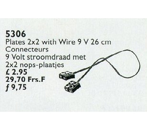 LEGO Plates 2 x 2 mit Wire, 9V, 26 cm 5306