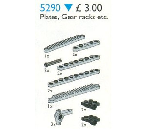 LEGO Plates, Gear Racks Set 5290