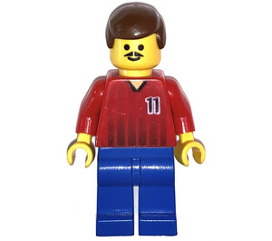 LEGO Player No.11 for rot/Blau Team Football Minifigur