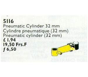 LEGO Pneumatic Piston Cylindre 32 mm 5116