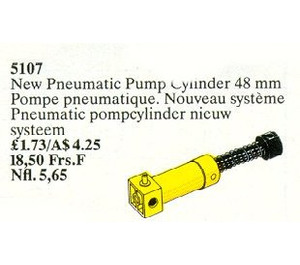 LEGO Pneumatic Pump Zylinder 48 mm 5107
