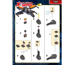 LEGO Poe Dameron's X-wing 911841 Instrucciones