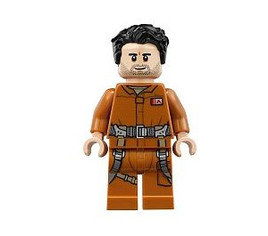 LEGO Poe Dameron met Donkeroranje Jumpsuit en Straps Minifiguur