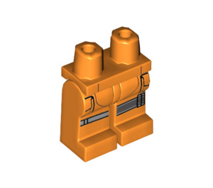 LEGO Poe Dameron with Dark Orange Jumpsuit and White Vest Minifigure Hips and Legs (3815 / 50104)
