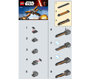 LEGO Poe's X-wing Fighter Set 30278 Instructions