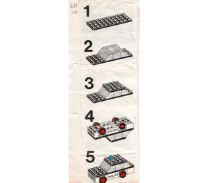 LEGO Politie Auto 611-1 Instructions