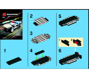 LEGO Polizei Auto 7611 Instructions