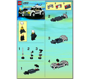 LEGO Police Car Set (Blue Sticker) 7236 Instructions
