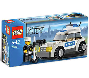 LEGO Police Car Set (Blue Sticker) 7236 Packaging