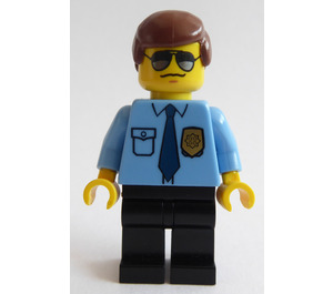LEGO Polizei - City Shirt mit Dark Blau Tie Minifigur