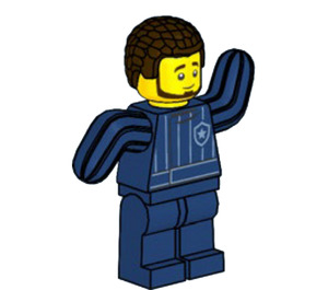 LEGO Police Chien Trainer avec Dark Brown Coiled Cheveux
