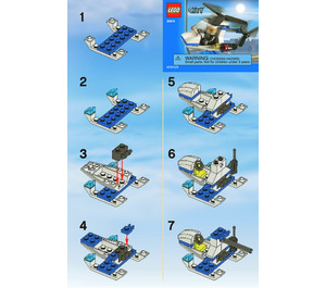 LEGO Police Helicopter 30014 Instructions