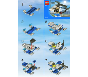 LEGO Police Helicopter Set 30014 Instructions