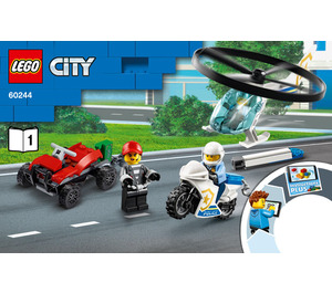LEGO Politie Helicopter Transport 60244 Instructions