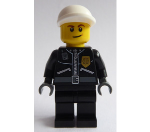 LEGO Police, Leather Jacket with Gold Badge and 'POLICE' on Back Minifigure