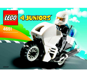 LEGO Police Motorcycle 4651 Byggeinstruksjoner