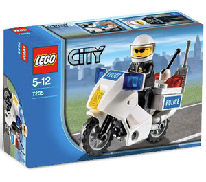 LEGO Police Motorcycle Set (Blue Sticker) 7235-2 Packaging
