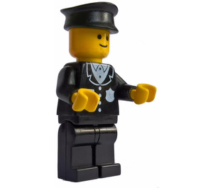 LEGO Politie agent in Uniform met Zwart Hoed Minifiguur