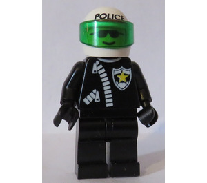 LEGO Poliziotto in Zipped Abito con Casco e Occhiali da sole Minifigure