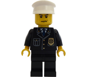 LEGO Polizist mit Abzeichen und Blau Tie Minifigur