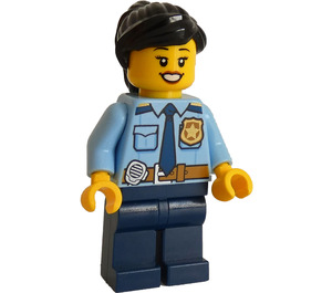 LEGO Poliziotto con Nero Coda di cavallo Minifigure