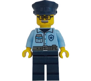 LEGO Police Officer with Glasses and Moustache Minifigure