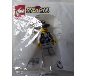 LEGO Police Officer with Printed Cap Key Chain (3954)