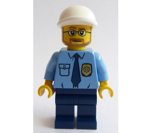 LEGO Polizist mit Weiß Kappe Minifigur