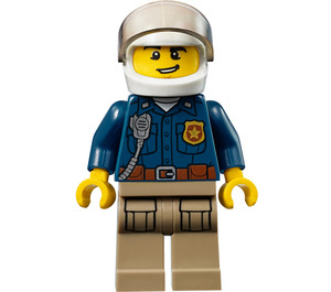 LEGO Police Officer with White Helmet Minifigure