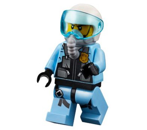 LEGO Polizei Pilot mit Pilot Maske Minifigur