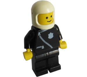 LEGO Politi Pilot med Zipper og Merke Minifigur