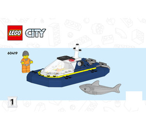 LEGO Police Prison Island Set 60419 Instructions