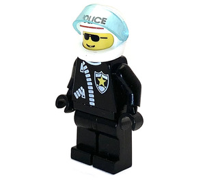 LEGO Politi Rider med Printed Hjelm Minifigur