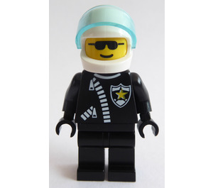 LEGO Polis Sheriff Motorcykel Rider Minifigur