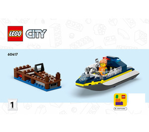 LEGO Police Speedboat and Crooks' Hideout 60417 Anweisungen