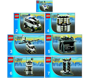 LEGO Police Station Set (with Light Up Minifigure) 7237-1 Instructions